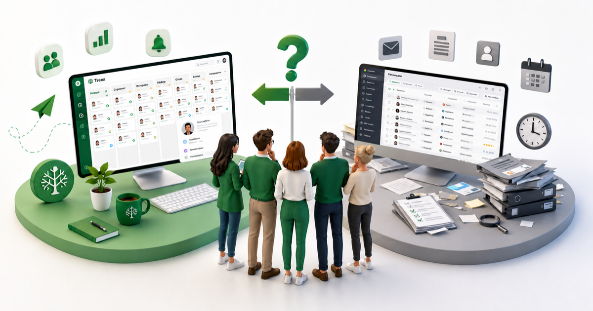 FriendWork или Treex 2026: сравнение CRM для команд 1-15 рекрутёров